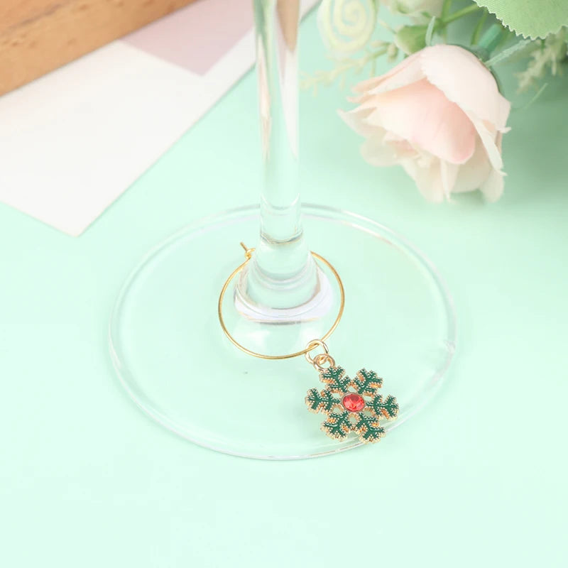 Christmas Wine Glass Charms