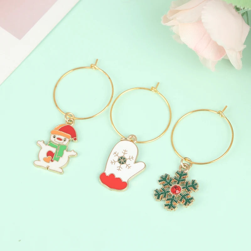 Christmas Wine Glass Charms