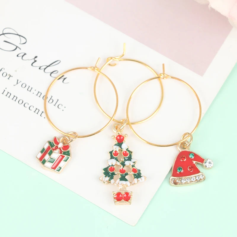 Christmas Wine Glass Charms