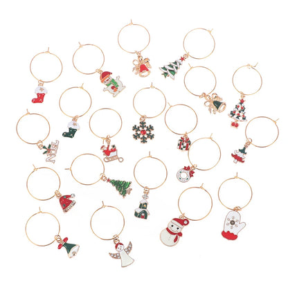 Christmas Wine Glass Charms