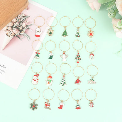 Christmas Wine Glass Charms