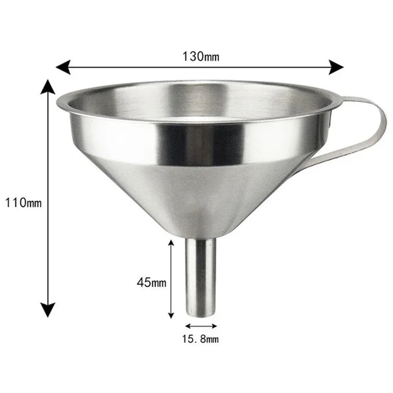 Stainless Steel Wine Decanting Funnel with Filter