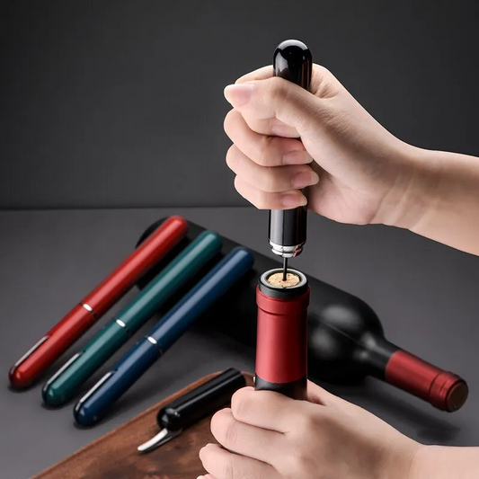Air pump wine bottle opener