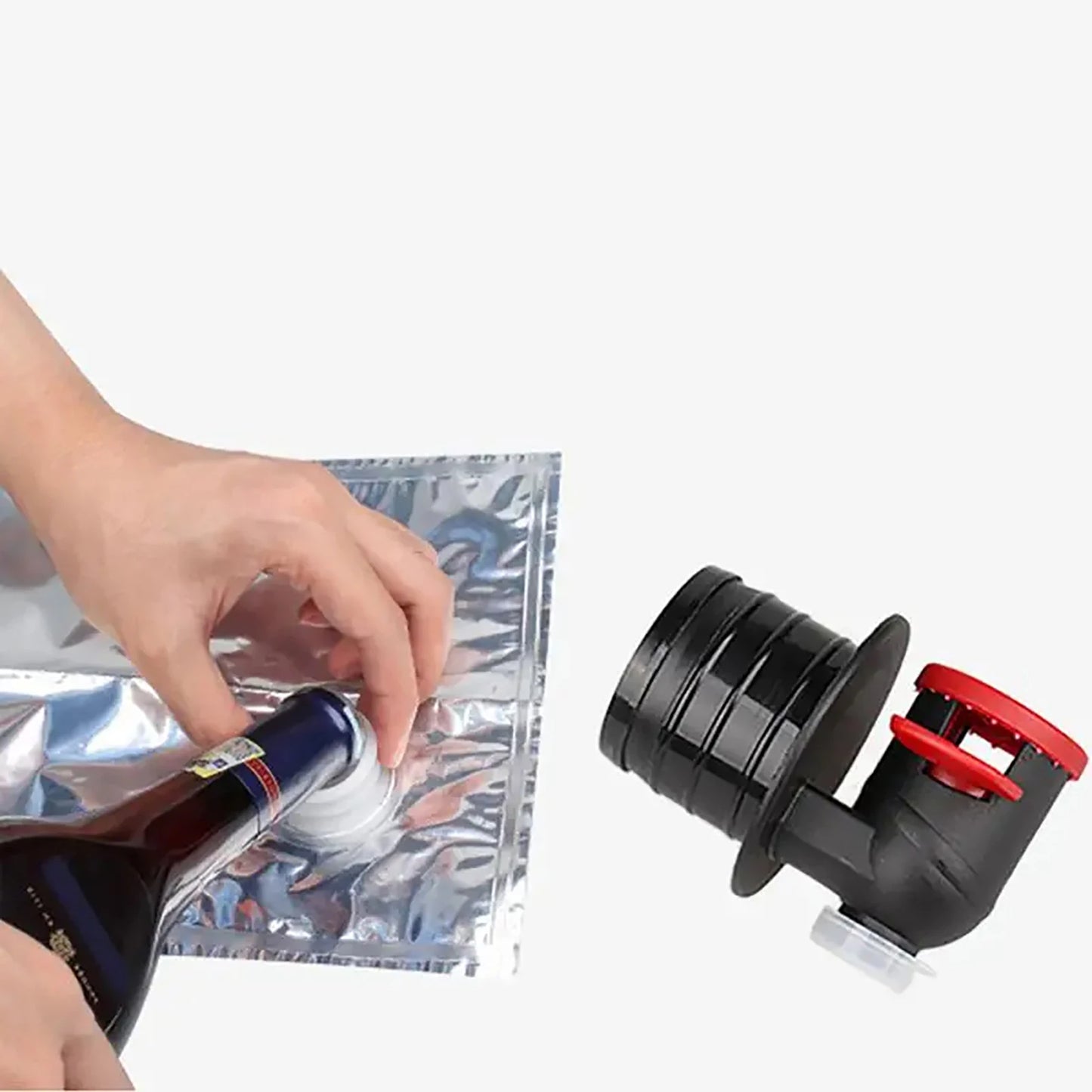 Insulated Wine Tote Bag with Drink Dispenser