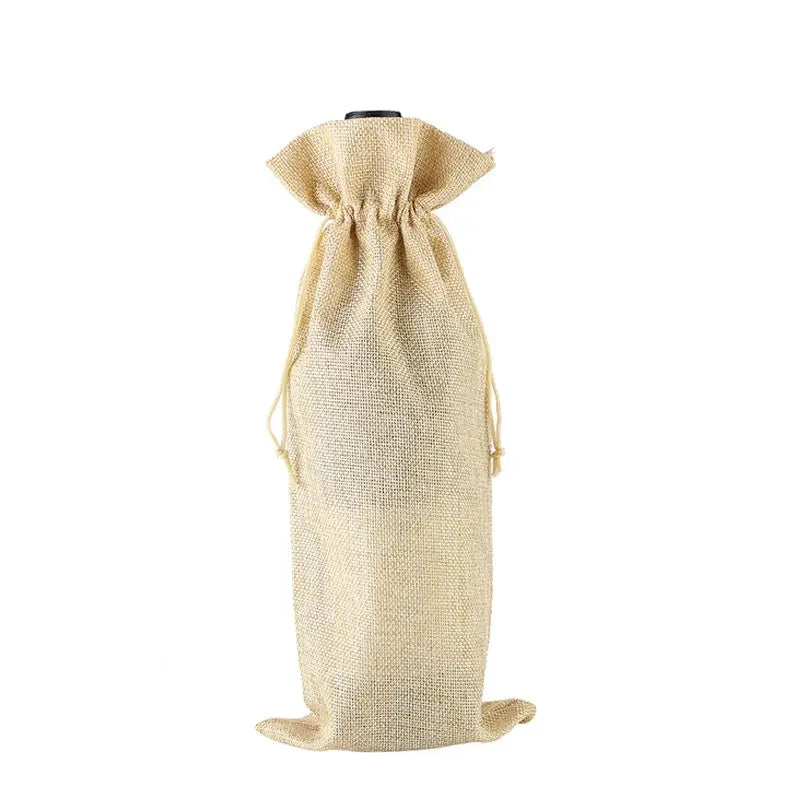 Fabric Drawstring Wine Gift Bags