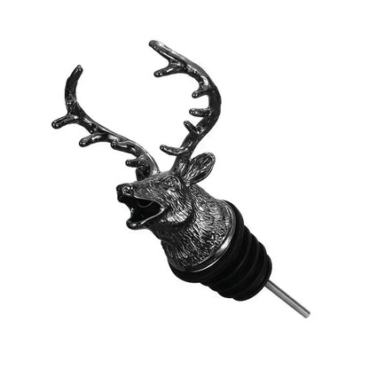 Novelty Silver Deer Head Wine Pourer