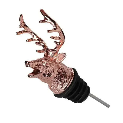 Novelty Silver Deer Head Wine Pourer