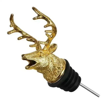 Novelty Silver Deer Head Wine Pourer