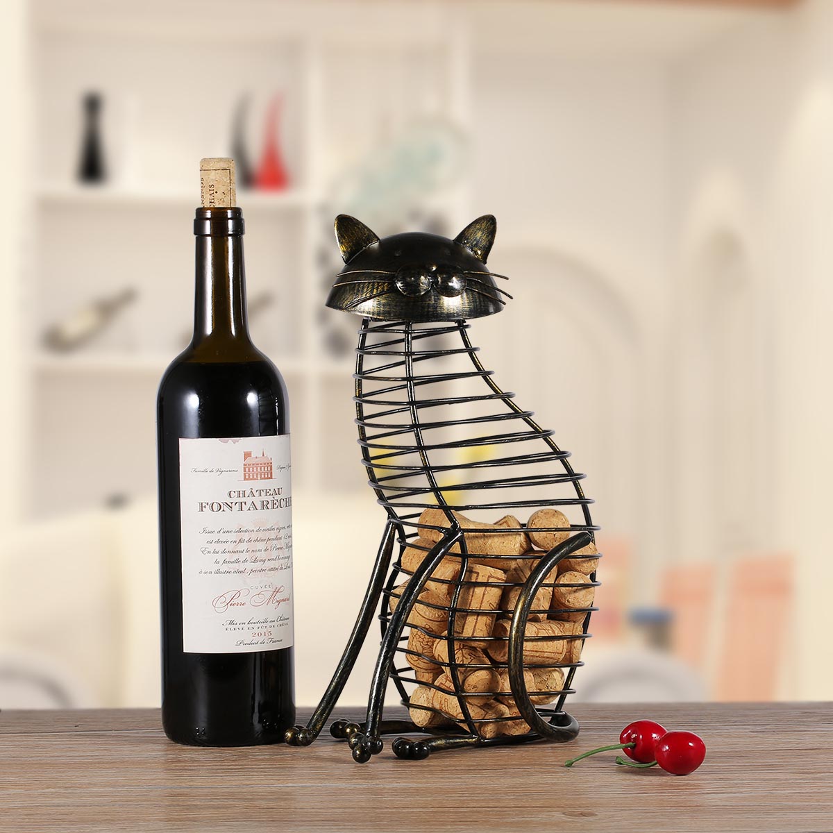 Cat Wine Cork Holder