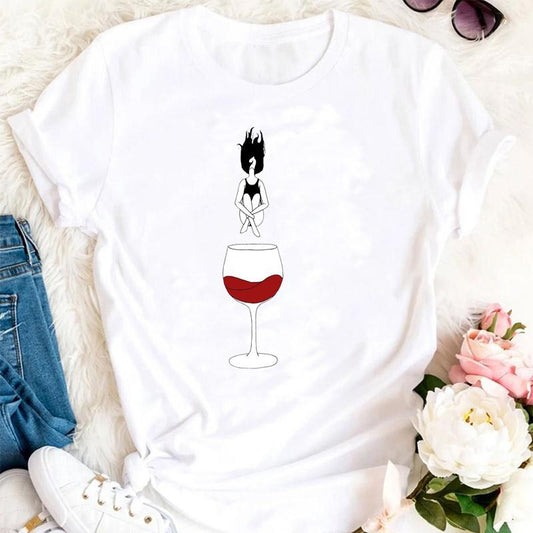 Women's Wine Graphic T-shirt